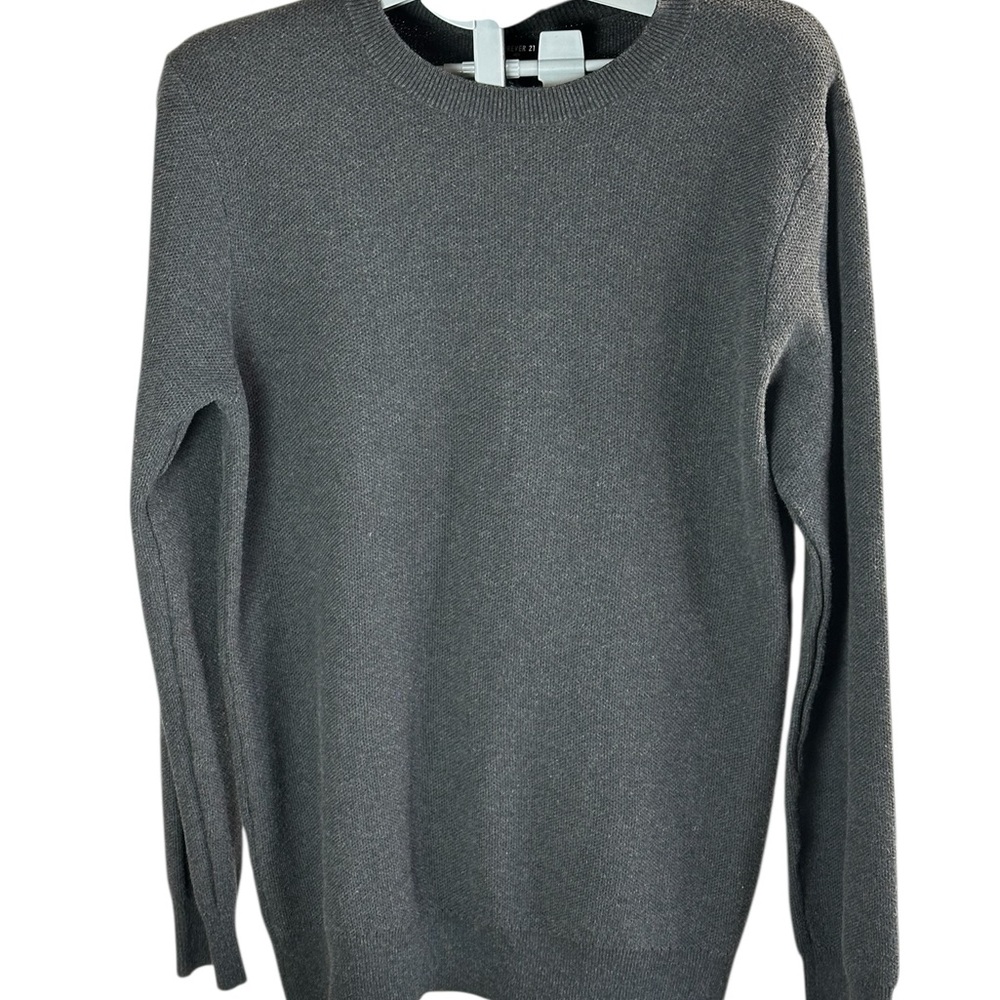 Forever 21 Men's Charcoal Gray Crewneck Casual Sweater SZ XL